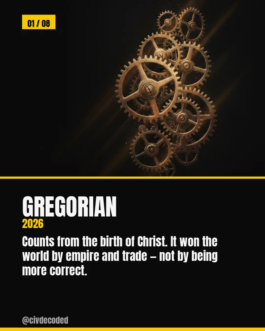 The Gregorian calendar